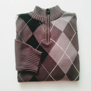 TCP Boys Half Zip Argyle Sweater Sz 10-12